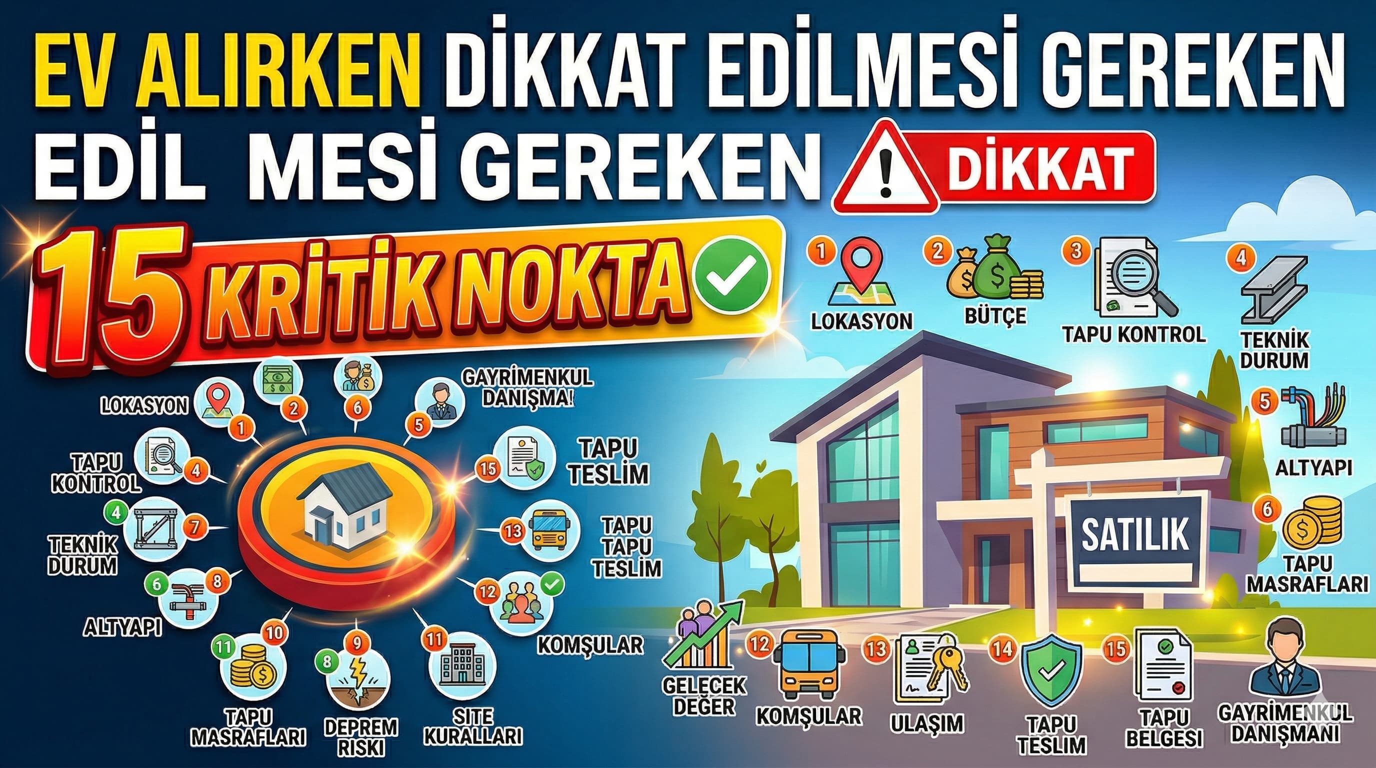 Ev Alırken Dikkat Edilmesi Gereken 15 Kritik Nokta